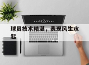 IM电竞游戏-球员技术精湛，表现风生水起的简单介绍
